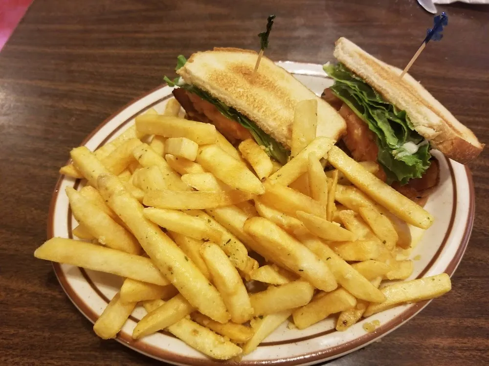 blt Sandwich and French Fries