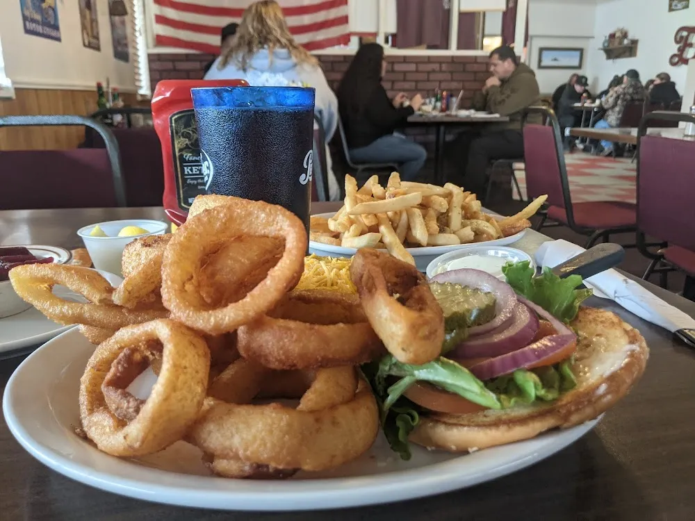 Onion Rings or Sweet Potato Fries or Garlic Fries